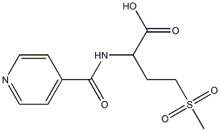 4-methanesulfonyl-2-(pyridin-4-ylformamido)butanoic acid,,结构式