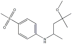 4-methanesulfonyl-N-(4-methoxy-4-methylpentan-2-yl)aniline