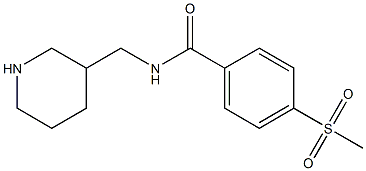 4-methanesulfonyl-N-(piperidin-3-ylmethyl)benzamide,,结构式