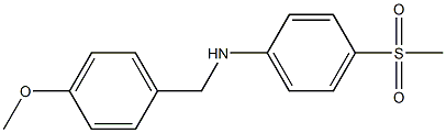 4-methanesulfonyl-N-[(4-methoxyphenyl)methyl]aniline 结构式