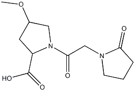 4-methoxy-1-[2-(2-oxopyrrolidin-1-yl)acetyl]pyrrolidine-2-carboxylic acid