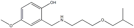 4-methoxy-2-({[3-(2-methylpropoxy)propyl]amino}methyl)phenol Structure