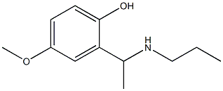4-methoxy-2-[1-(propylamino)ethyl]phenol,,结构式