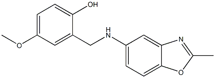 4-methoxy-2-{[(2-methyl-1,3-benzoxazol-5-yl)amino]methyl}phenol Structure