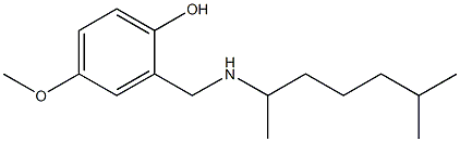 4-methoxy-2-{[(6-methylheptan-2-yl)amino]methyl}phenol