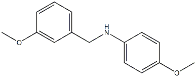 4-methoxy-N-[(3-methoxyphenyl)methyl]aniline,,结构式