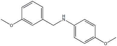 4-methoxy-N-[(3-methoxyphenyl)methyl]aniline Struktur