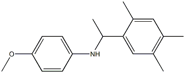 4-methoxy-N-[1-(2,4,5-trimethylphenyl)ethyl]aniline Struktur