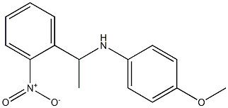4-methoxy-N-[1-(2-nitrophenyl)ethyl]aniline Struktur