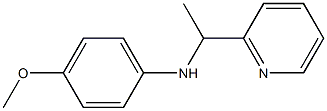 4-methoxy-N-[1-(pyridin-2-yl)ethyl]aniline Struktur