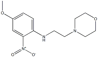 4-methoxy-N-[2-(morpholin-4-yl)ethyl]-2-nitroaniline 结构式