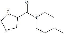 4-methyl-1-(1,3-thiazolidin-4-ylcarbonyl)piperidine Struktur