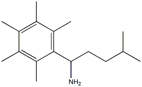 4-methyl-1-(2,3,4,5,6-pentamethylphenyl)pentan-1-amine Structure