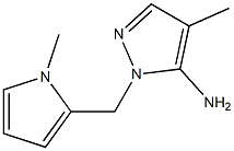 4-methyl-1-[(1-methyl-1H-pyrrol-2-yl)methyl]-1H-pyrazol-5-amine Structure