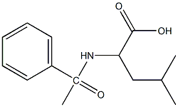 4-methyl-2-(1-phenylacetamido)pentanoic acid 结构式