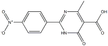 4-methyl-2-(4-nitrophenyl)-6-oxo-1,6-dihydropyrimidine-5-carboxylic acid Structure