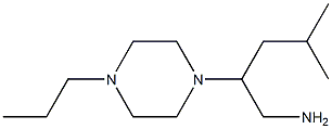 4-methyl-2-(4-propylpiperazin-1-yl)pentan-1-amine Structure