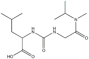 4-methyl-2-[({[methyl(propan-2-yl)carbamoyl]methyl}carbamoyl)amino]pentanoic acid 结构式