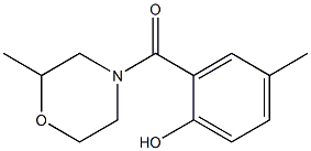 4-methyl-2-[(2-methylmorpholin-4-yl)carbonyl]phenol|
