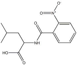 4-methyl-2-[(2-nitrobenzoyl)amino]pentanoic acid Structure