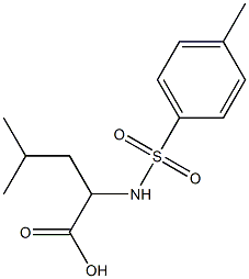 4-methyl-2-[(4-methylbenzene)sulfonamido]pentanoic acid,,结构式