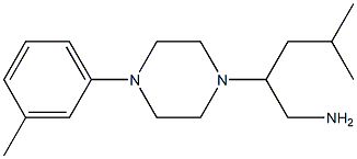  4-methyl-2-[4-(3-methylphenyl)piperazin-1-yl]pentan-1-amine
