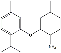  4-methyl-2-[5-methyl-2-(propan-2-yl)phenoxy]cyclohexan-1-amine