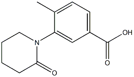4-methyl-3-(2-oxopiperidin-1-yl)benzoic acid Structure