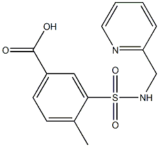 4-methyl-3-[(pyridin-2-ylmethyl)sulfamoyl]benzoic acid|