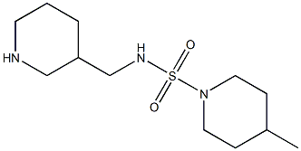 4-methyl-N-(piperidin-3-ylmethyl)piperidine-1-sulfonamide Struktur