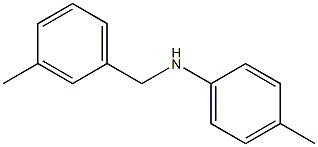 4-methyl-N-[(3-methylphenyl)methyl]aniline Structure