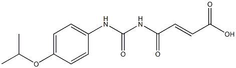 4-oxo-4-({[4-(propan-2-yloxy)phenyl]carbamoyl}amino)but-2-enoic acid Struktur