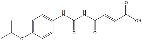 4-oxo-4-({[4-(propan-2-yloxy)phenyl]carbamoyl}amino)but-2-enoic acid,,结构式