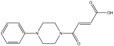 4-oxo-4-(4-phenylpiperazin-1-yl)but-2-enoic acid Structure