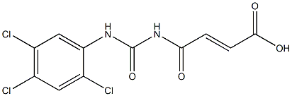 4-oxo-4-{[(2,4,5-trichlorophenyl)carbamoyl]amino}but-2-enoic acid Structure