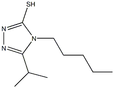 4-pentyl-5-(propan-2-yl)-4H-1,2,4-triazole-3-thiol 结构式