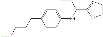 4-pentyl-N-[1-(thiophen-2-yl)propyl]aniline