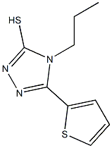 4-propyl-5-(thiophen-2-yl)-4H-1,2,4-triazole-3-thiol Struktur