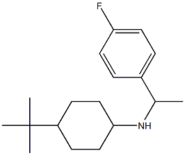 4-tert-butyl-N-[1-(4-fluorophenyl)ethyl]cyclohexan-1-amine Struktur