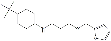4-tert-butyl-N-[3-(furan-2-ylmethoxy)propyl]cyclohexan-1-amine Structure