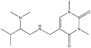 5-({[2-(dimethylamino)-3-methylbutyl]amino}methyl)-1,3-dimethyl-1,2,3,4-tetrahydropyrimidine-2,4-dione