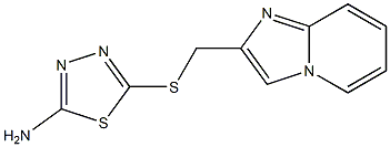 5-({imidazo[1,2-a]pyridin-2-ylmethyl}sulfanyl)-1,3,4-thiadiazol-2-amine Structure