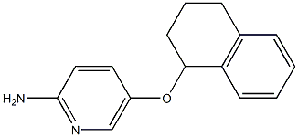 5-(1,2,3,4-tetrahydronaphthalen-1-yloxy)pyridin-2-amine 化学構造式