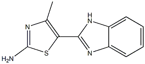 5-(1H-1,3-benzodiazol-2-yl)-4-methyl-1,3-thiazol-2-amine 结构式