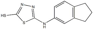  5-(2,3-dihydro-1H-inden-5-ylamino)-1,3,4-thiadiazole-2-thiol
