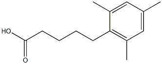 5-(2,4,6-trimethylphenyl)pentanoic acid Structure