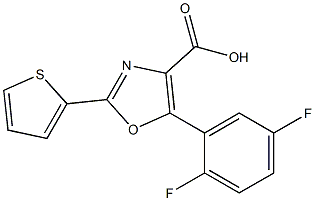 5-(2,5-difluorophenyl)-2-(thiophen-2-yl)-1,3-oxazole-4-carboxylic acid