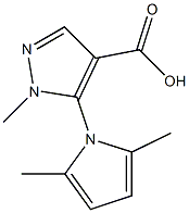 5-(2,5-dimethyl-1H-pyrrol-1-yl)-1-methyl-1H-pyrazole-4-carboxylic acid Structure