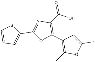 5-(2,5-dimethylfuran-3-yl)-2-(thiophen-2-yl)-1,3-oxazole-4-carboxylic acid