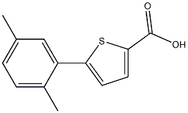 5-(2,5-dimethylphenyl)thiophene-2-carboxylic acid 结构式